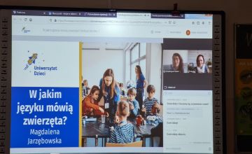 Wykład Uniwersytetu Dzieci dla kl. I A i II B