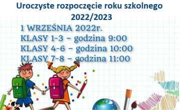 Uroczyste rozpoczęcie roku szkolnego 2022/2023