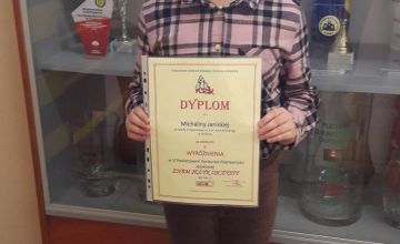 Wyróżnienie dla uczennicy klasy III B