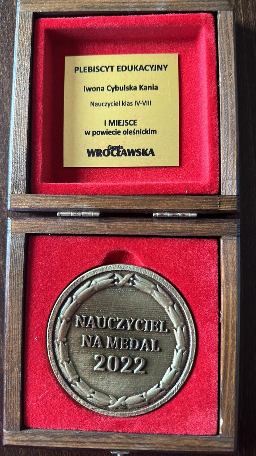 Medal dla najlepszego nauczyciela w powiecie