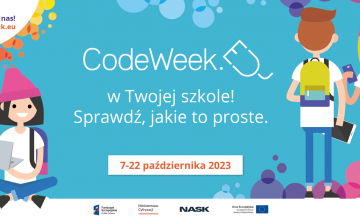 Plakat Code Week w naszej szkole