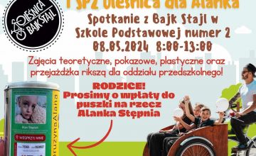 Dzieci z oddziałów przedszkolnych razem z Oleśnica Bajk Stajl włączyły się w zbiórkę dla Alana