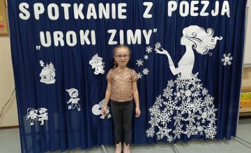 Zimowe spotkanie z poezją w klasie 1b