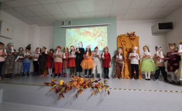 Pożegnanie jesieni-uroczyste spotkanie w grupie 0b