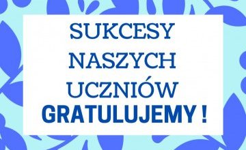 Laureaci w konkursie z języka niemieckiego.
