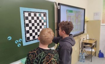 Matematyka na planszy – gra w warcaby w klasie trzeciej A