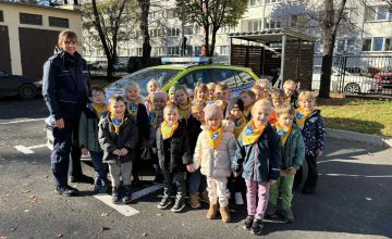 Przedszkolaki odwiedziły Komisariat Policji
