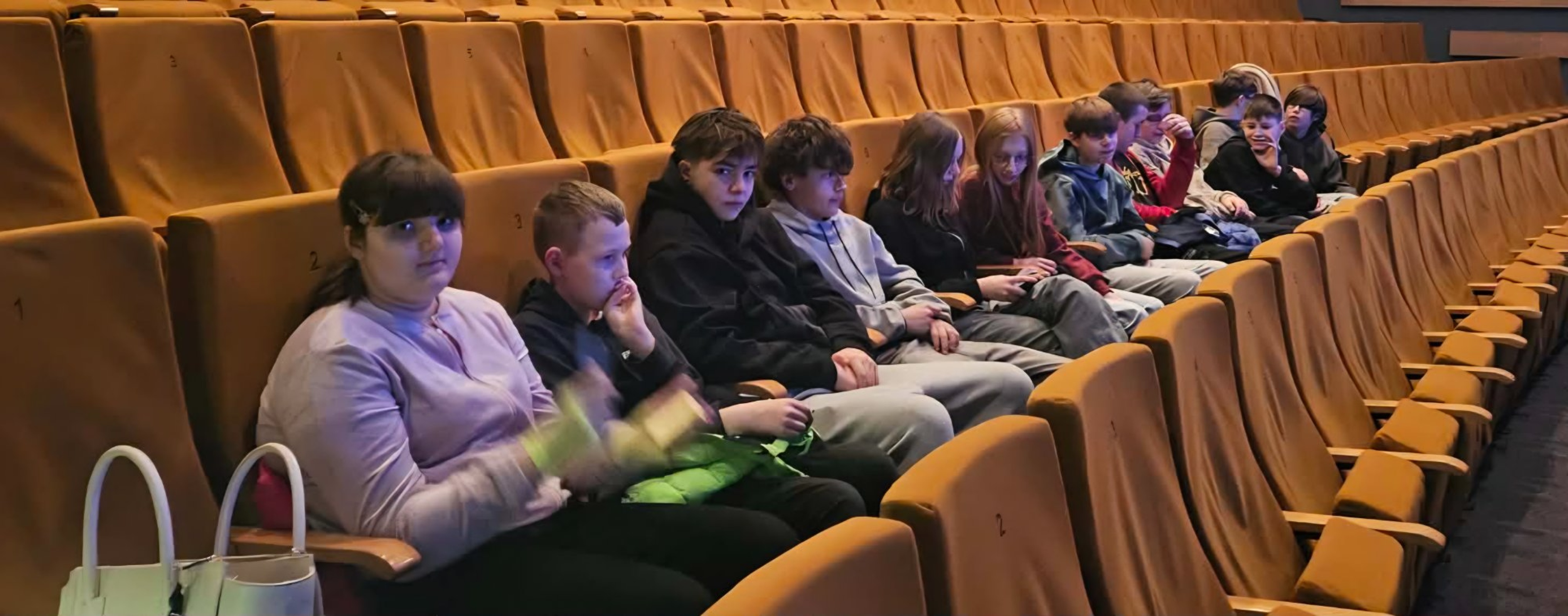 Uczniowie podczas spotkania