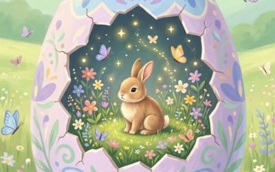 Kartki wielkanocne stworzone przez sztuczną inteligencję – efekt pracy na zajęciach (5)