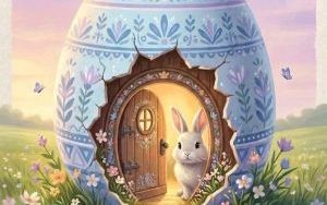 Kartki wielkanocne stworzone przez sztuczną inteligencję – efekt pracy na zajęciach (4)