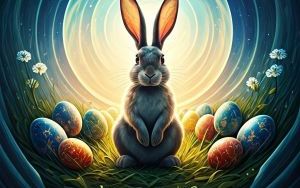 Kartki wielkanocne stworzone przez sztuczną inteligencję – efekt pracy na zajęciach (3)